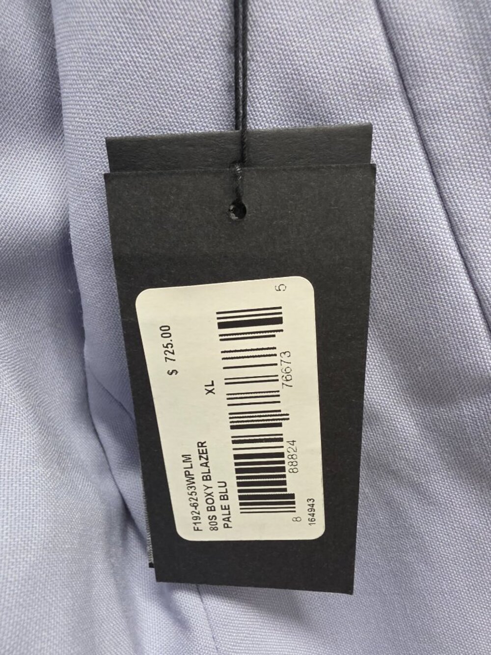 3.1 Phillip Lim 40L Blue Blazer Sport Coat Jacket 2-Button Solid W871 - Picture 10 of 11